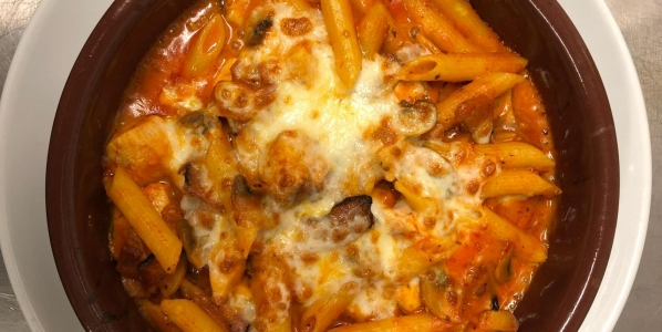 Penne alla siciliana - Mr Val by Il Calcio | Diverse Cuisine Delivery in Monaco, Cap-d'Ail & Beausoleil